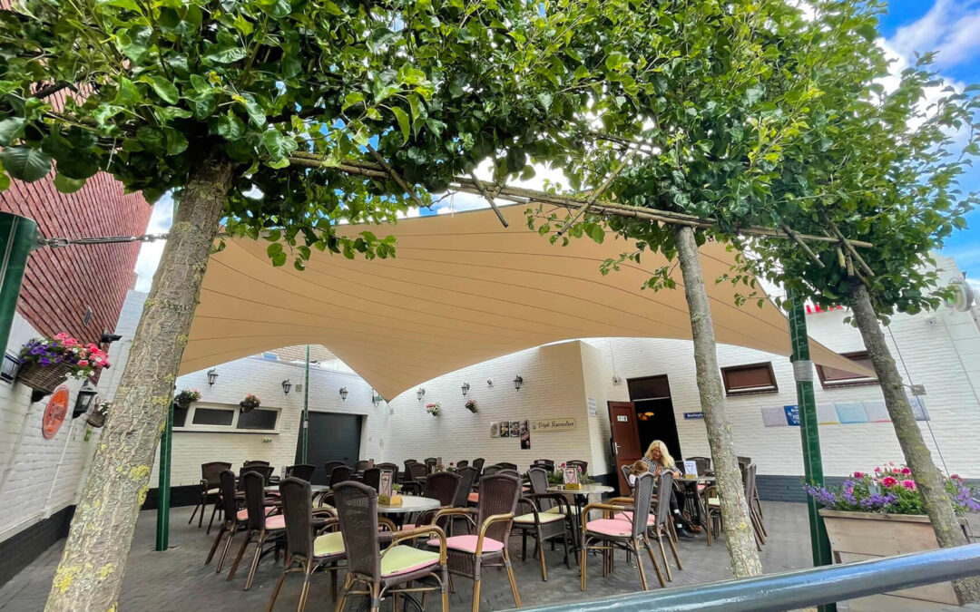 Cafe Tramhalt | Weert | Horeca Overkapping van Zeildoek